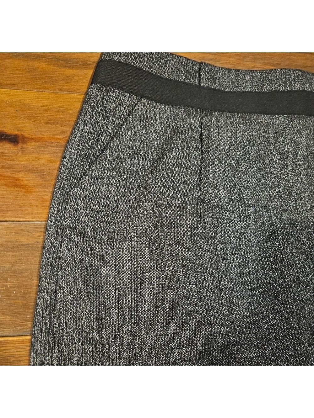 THE LIMITED WOMEN'S BLACK/GREY TWEED ABOVE THE KNEE SKIRT SIZE 12 - Picture 4 of 8